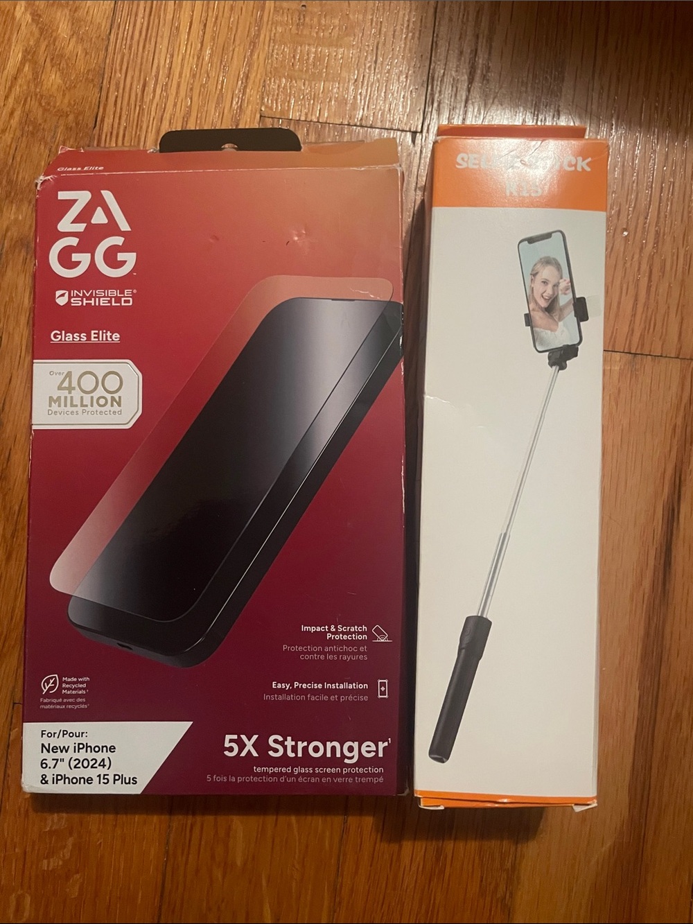 Phone shield/ selfie stick